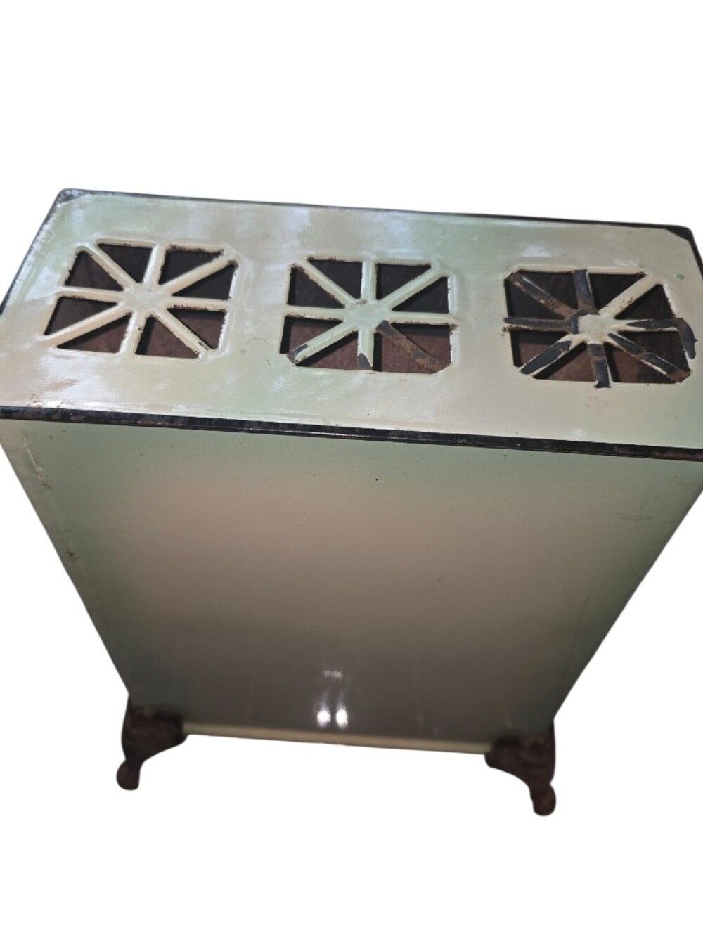 Vintage 1930s O'Keefe & Merritt Porcelain Gas Space Heater Art Deco Antique